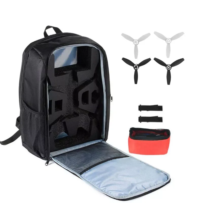 

1Set Portable Backpack Travel Shoulder Bag Carrying Case Propellers for Parrot Bebop 2 FPV Drone Accessories