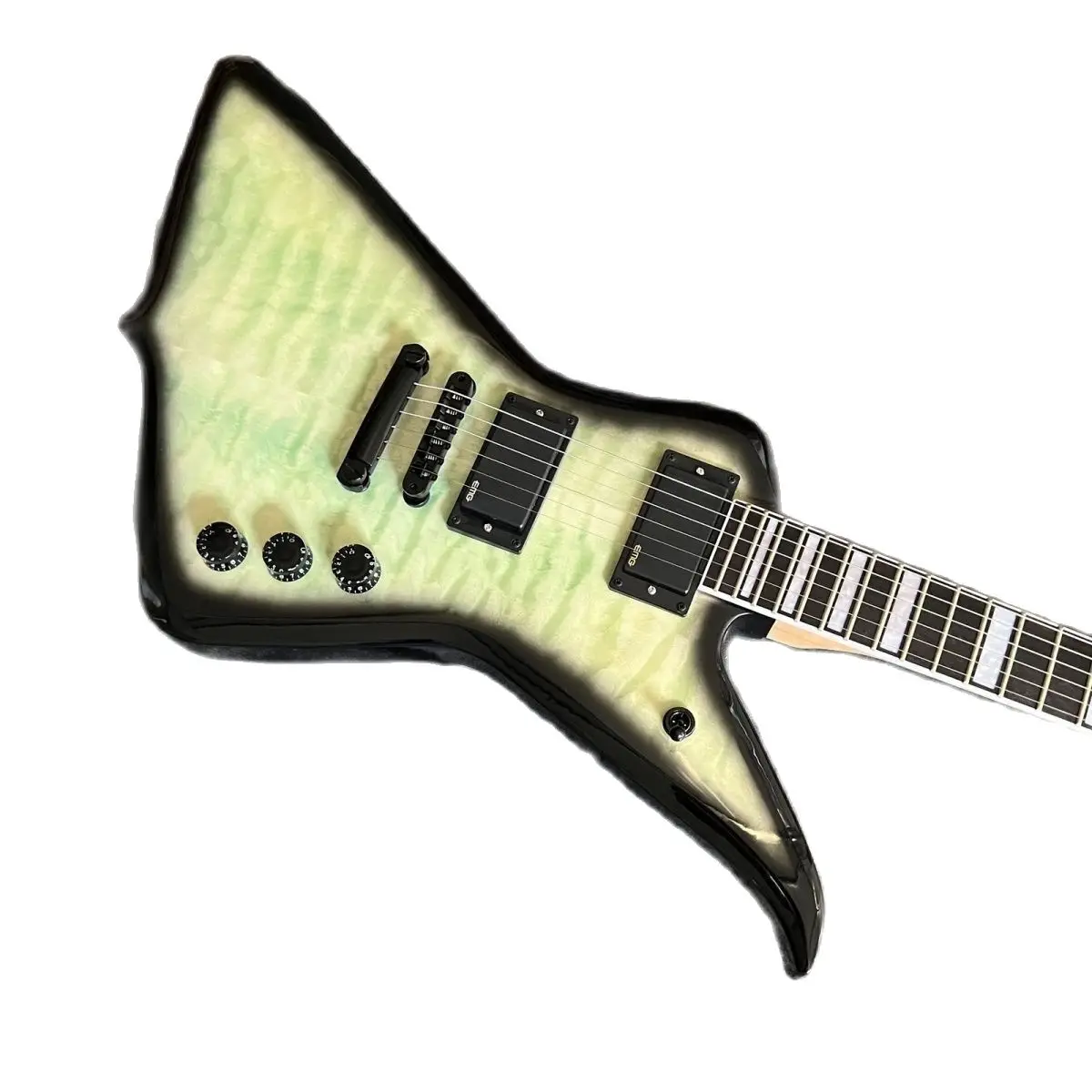 

Factory Customization Strange Green Electric Guitar Hot Sale 6 String