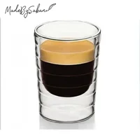 Heat-Resistant Double Wall Glass Cup Milk Whiskey Tea Beer Transparent Beer Espresso Coffee Cup Drinkware Cups Drinking Glasses
