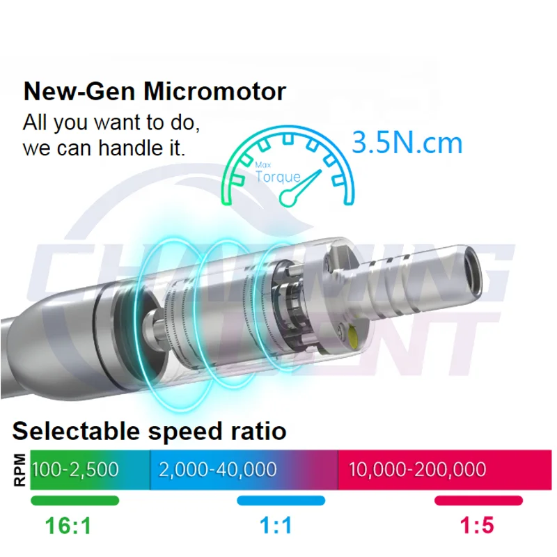 Den tal equipment COXOs C-pure светодиодный бесщеточный электродвигатель внутренний