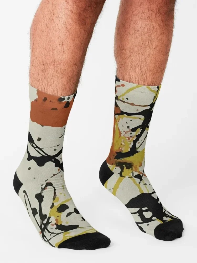 Jackson Pollack | Носки № 26 спортивные рождественские подарки зимние мужские носки для