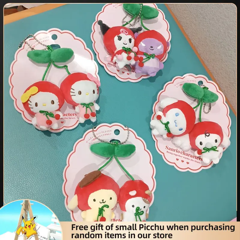 

Takara Tomy Sanrio плюшевая игрушка вишня HelloKitty Mymelody мягкая фигурка кукла детский Рождественский подарок симпатичная сумка брелок из ПП хлопка