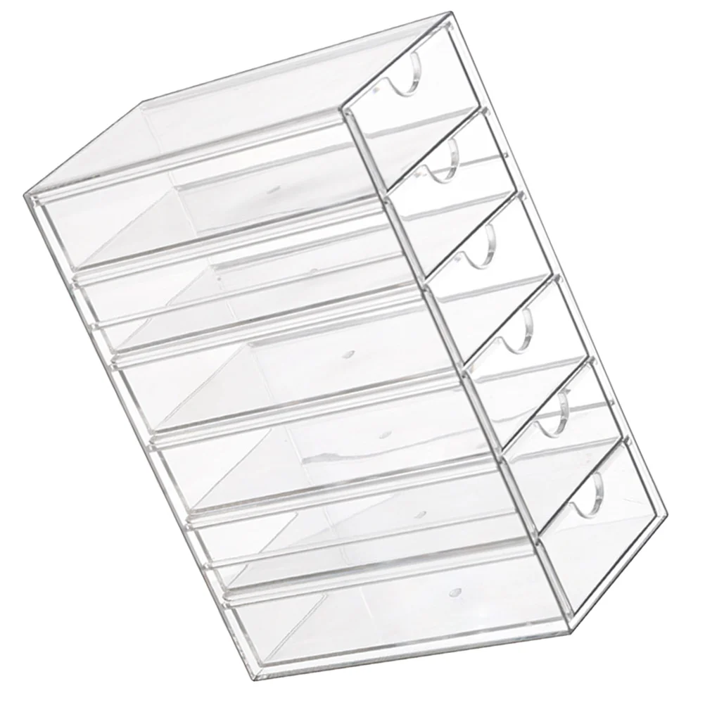 

Настольный ящик-органайзер, практичная настольная подставка для хранения, держатель ящиков, прозрачные пластиковые корзины для макияжа