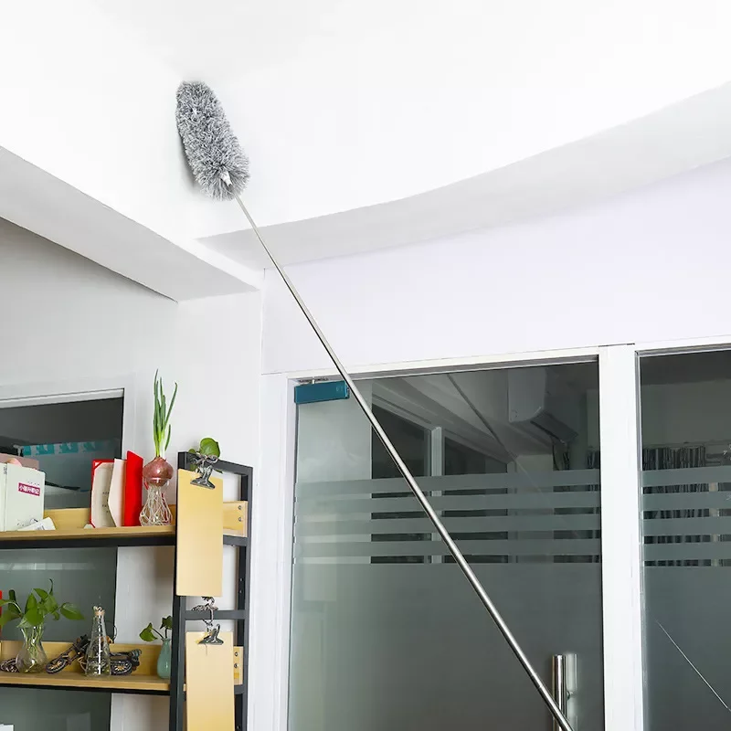 

280cm super long Dusters stainless steel telescopic rod cleaning sweep microfiber duster housework cleaning tool long duster