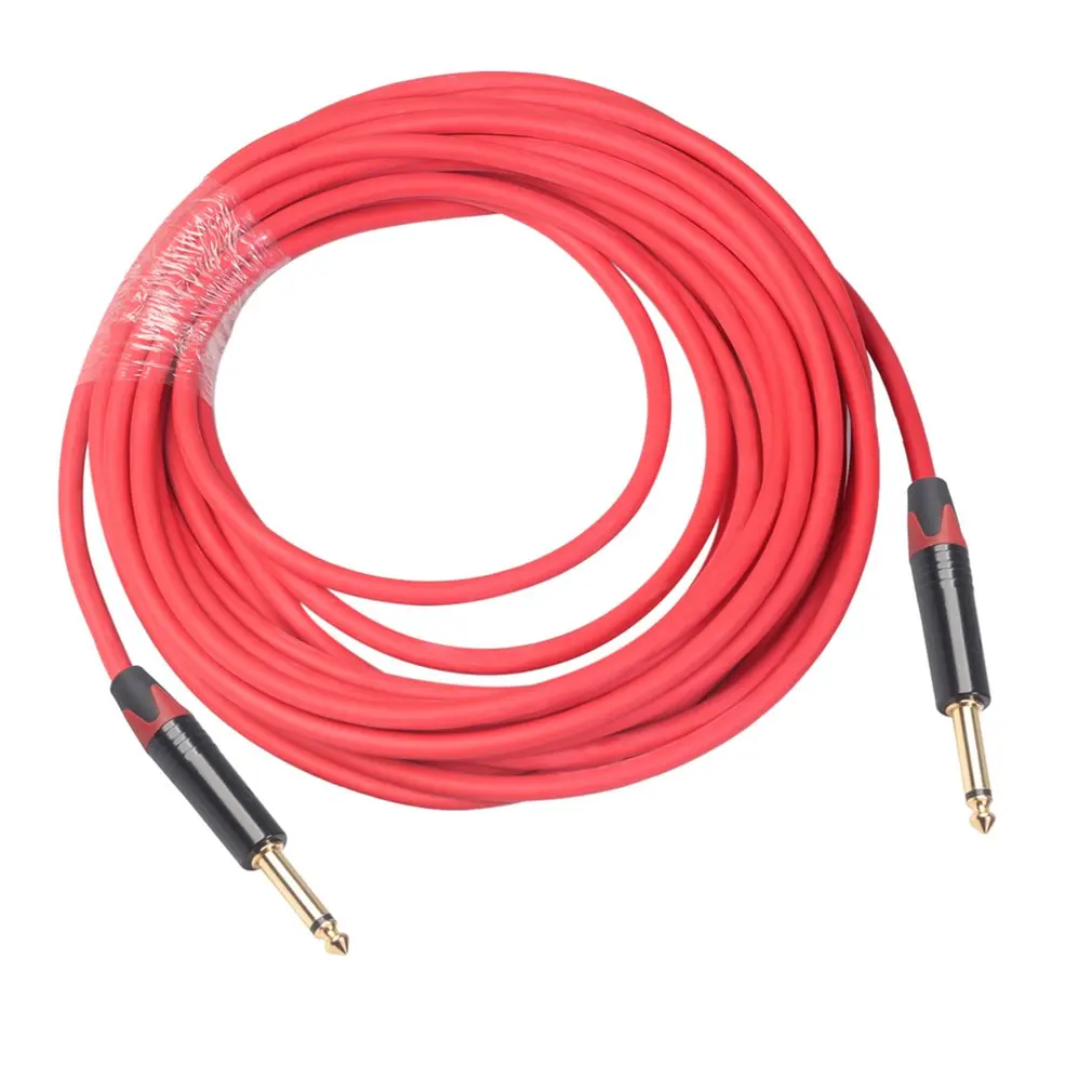 

6.35mm Male To Male Audio Cable Guitar Bass Audio Cable Musical Instrument Audio Durable Noise Reduction Cable