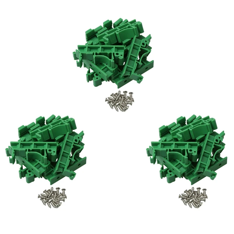 

150Pcs DRG-01 PCB For DIN 35 Rail Mount Mounting Support Adapter Circuit Board Bracket Holder Carrier Clips Connectors