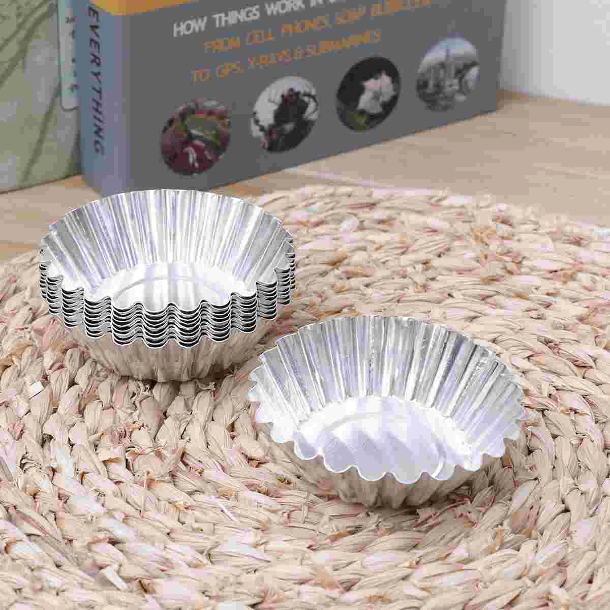 

Egg Tart Baking Cake Nonstick Aluminum Cup Cupcake Tools Bakeware Pans Stick Non Wrapper Liner Box Shell Tins Mold Mould Pan