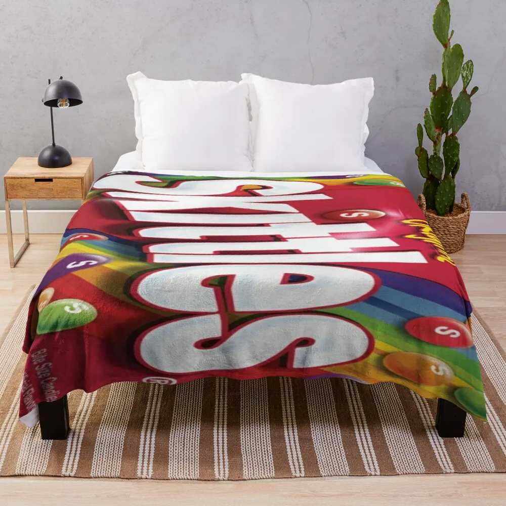 

Skittles Throw Blanket throw and blanket from fluff