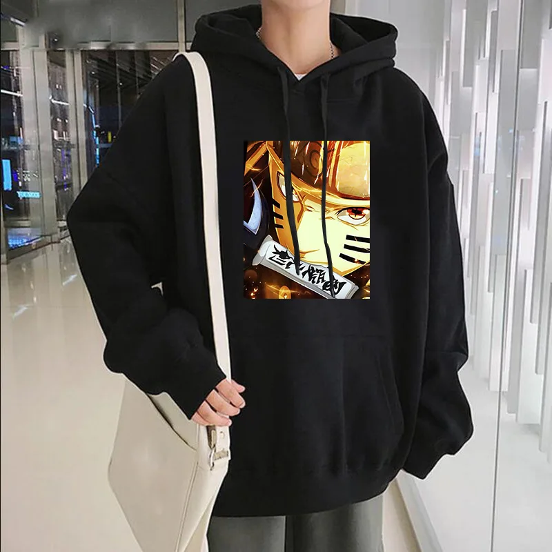 

Naruto Print Hoodie Harajuku Japanese Anime Men Streetwear Streetwear Men Japanese Streetwear Anime Hoodies