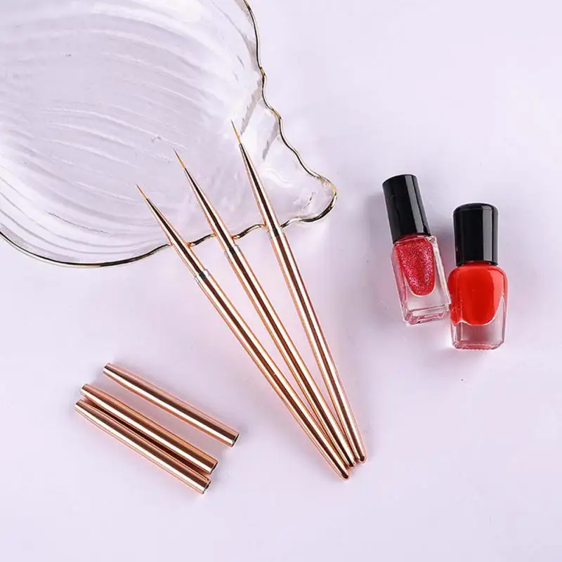 

3/1/5pcs Professional Line Painting Nail Art Brush For DIY UV Gel Ultra-thin Stripes Liner Drawing Pen UV Gel Nail Brushes Tool