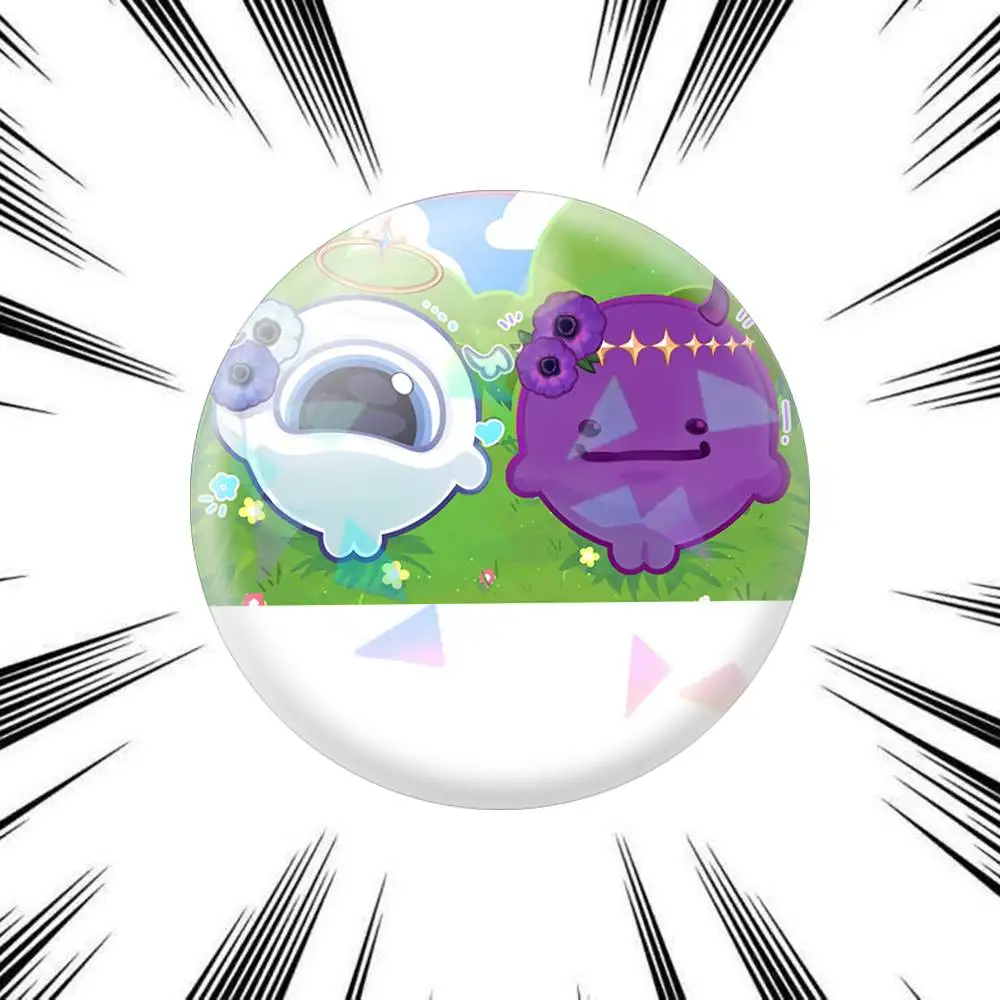 Фото Значки-броши Wemmbu Eggchan Taxduo Round B-Button 75мм, 58мм, 44мм, 25мм для рюкзаков, шляп, аксессуаров, игрушек №4