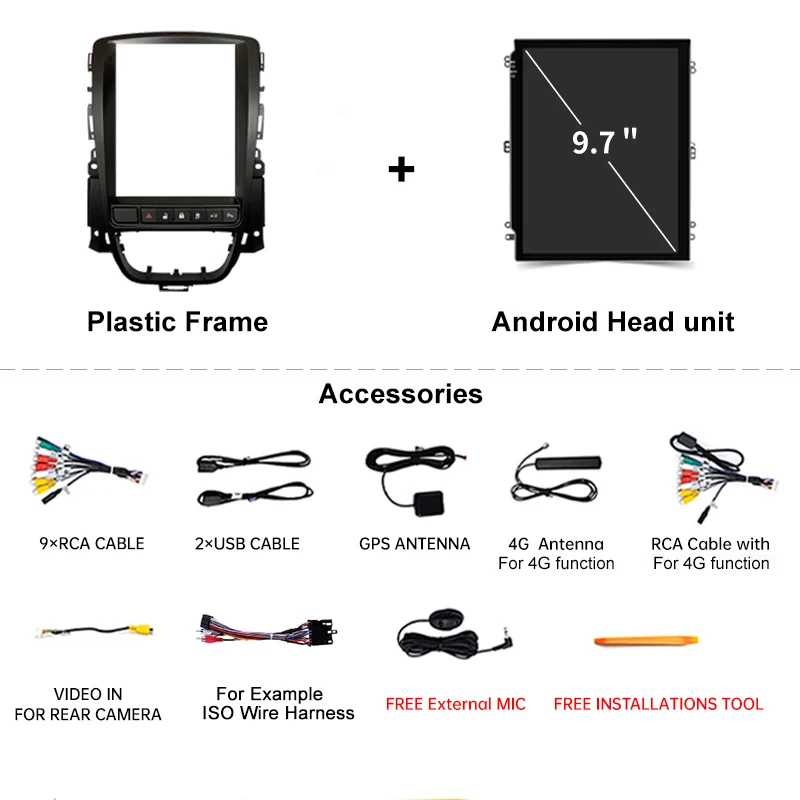 Автомагнитола Tesla с вертикальным экраном 9 7 дюйма Android 12 0 для Buick Excelle Opel ASTRA J 2009-2014