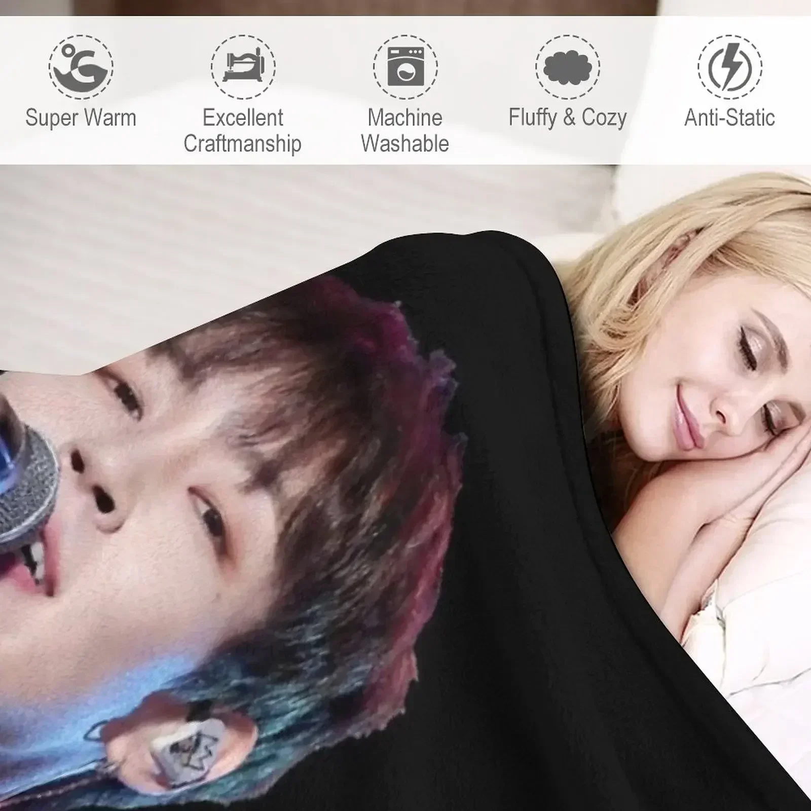 Одеяло с портретом Woosung диваны на Хэллоуин летние постельные принадлежности