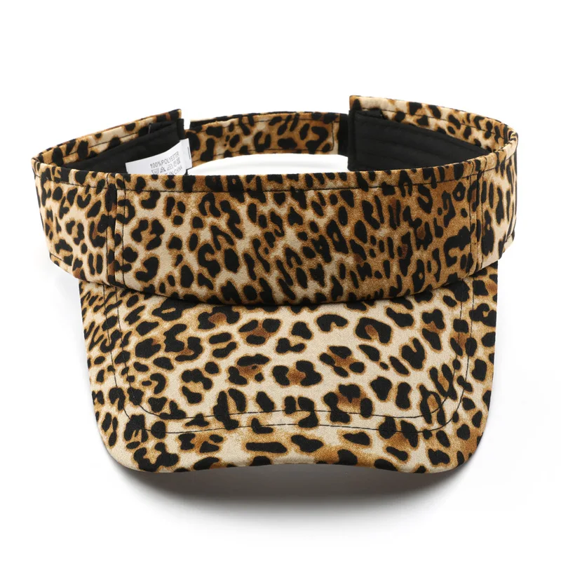 

D&T 2023 New Fashion Hat Women Leopard No Top Multi-functional Cool Adjustable Cotton Casual Style Simple Sunscreen Sports Hat