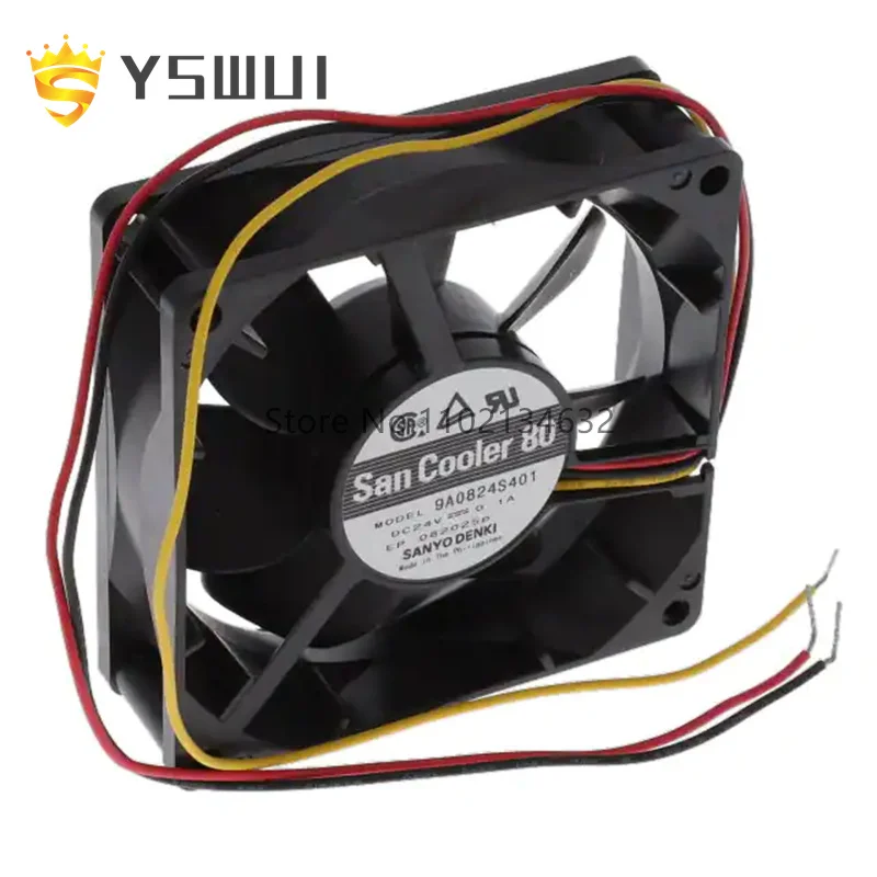 

9A0824S401 оригинальный вентилятор 80x25мм 24VDC TACH