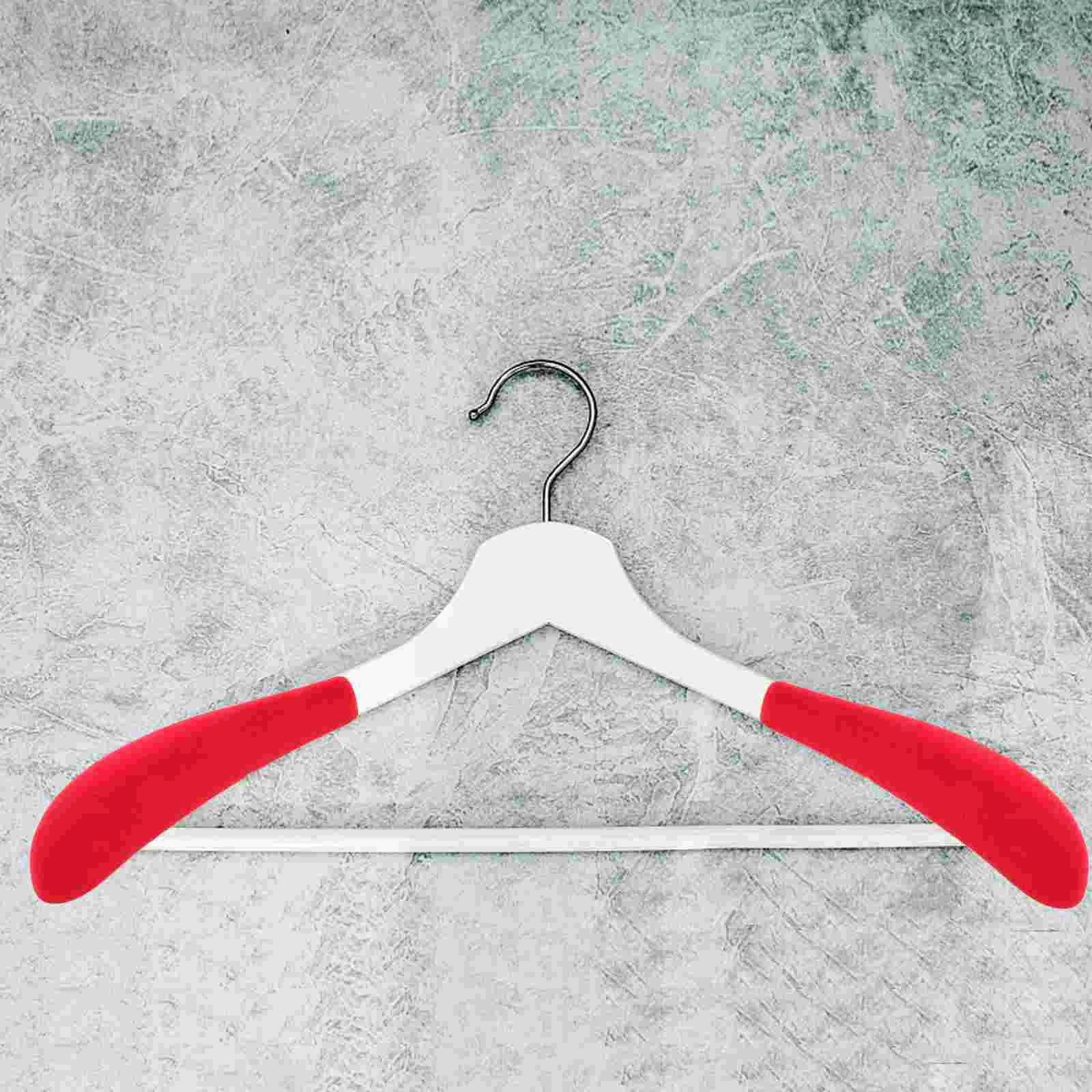 

10 Pcs Flocked Hangers Garment Shoulder Forms Coat Pads Rest Wide Clothing Flocking