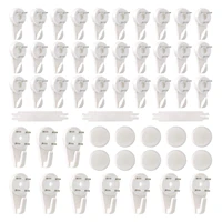 43pcs non trace hanging hook white hardwall drywall hanger hook picture hanger for hanging painting wedding photo frame