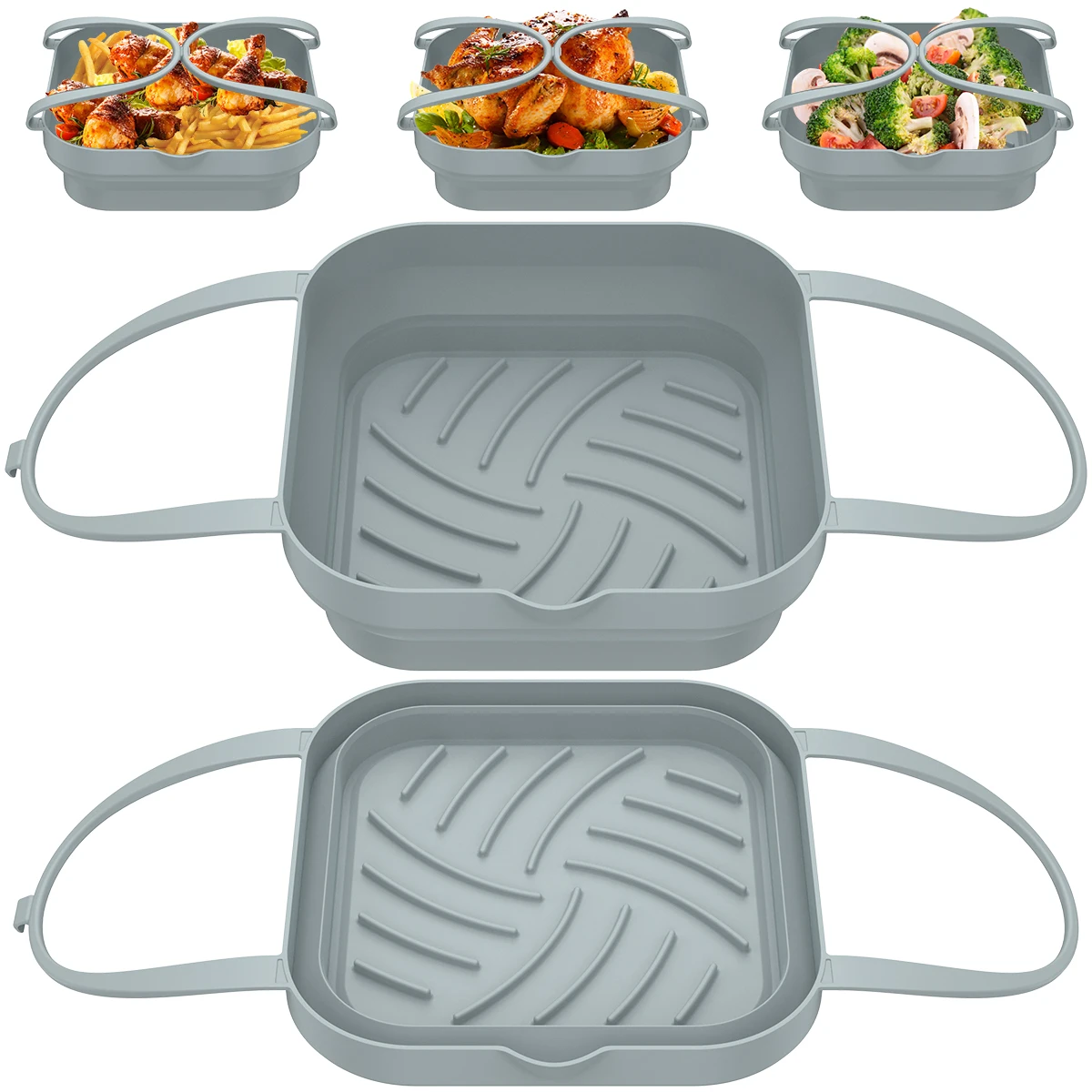 

2 шт., Силиконовая подложка для фритюрницы с ручкой