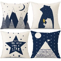 star moon throw pillow cover pyramid geometry linen pillowcases for pillows decorative pillow case home decor for sofa couch bed