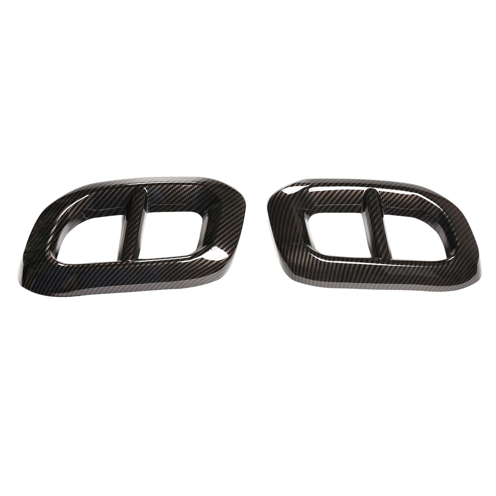 

Car Exhaust Pipe Tail Cover Trim Rear Exhaust Muffler Panel Carbon Fiber Tail Throat Frame for Benz GLC GLE GLS 2020
