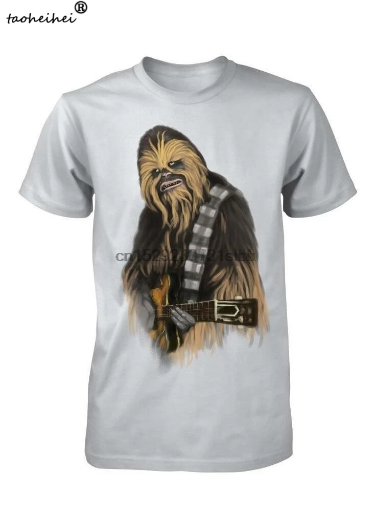 Футболка CHEWBACCA ROCKS GUITAR MUSIC GALAXY SPACE MONSTER для взрослых |