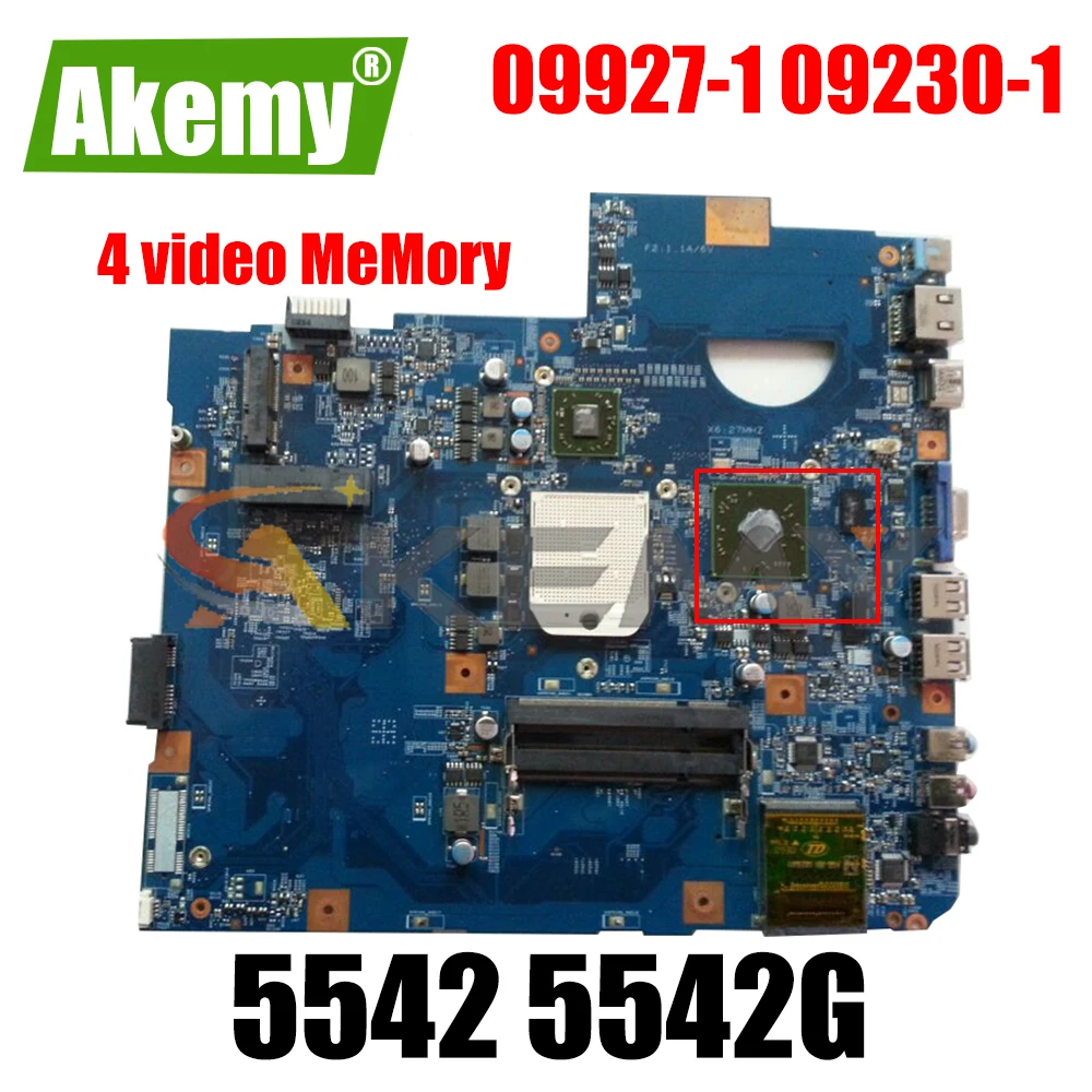 

Материнская плата для ноутбука ACER 5542 5542G, 48.4FN02.011 b15qg01001 DDR3, материнская плата 09927-1 09230-1