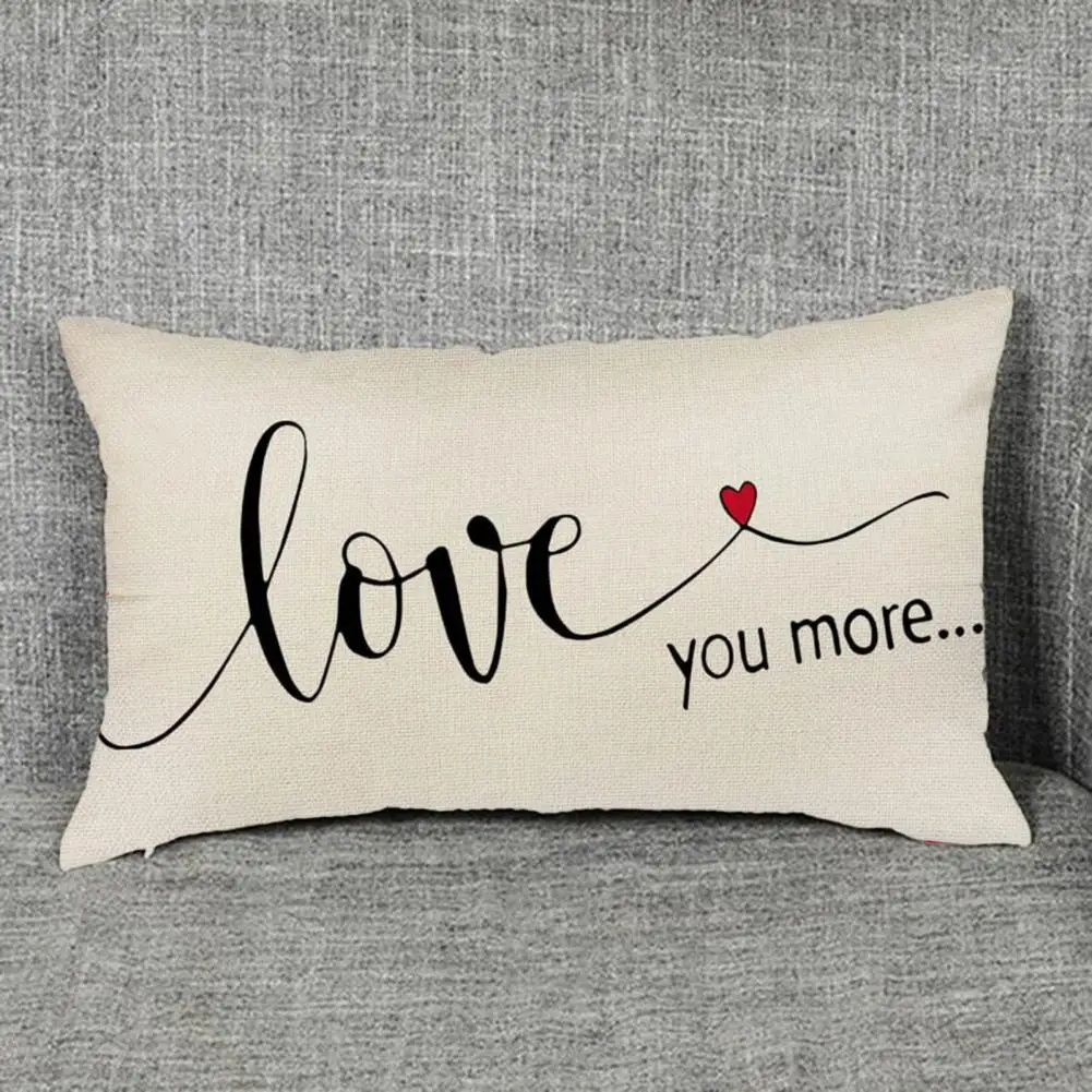 

Наволочка для подушки с принтом алфавита и невидимой молнией