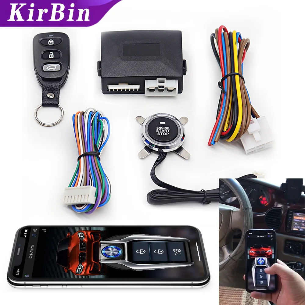 

Car Intelligent Security System Push Start System Keyless Entry Remote Ignition Auto Start Kit Start Stop System Car Accessories