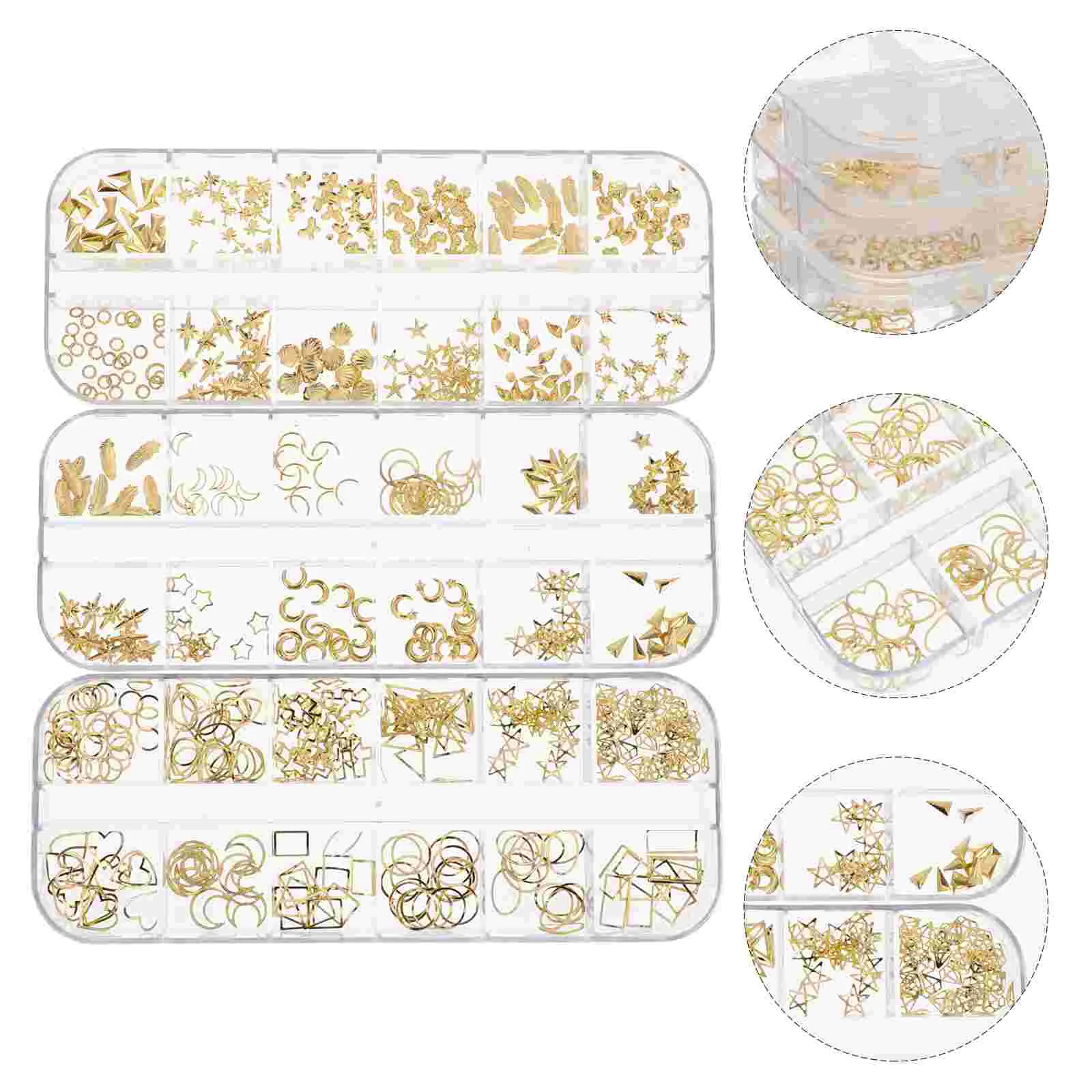 

Resin Charms Epoxy Filling Filler Fillers Accessories Alloy Charm Metal Pendants Moon Star Jewelry Nail Crafts Supplies Making
