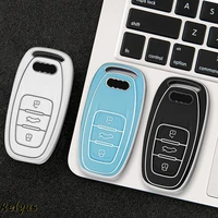 tpu car key case protective cover for audi a1 a3 a4 a5 a6 a7 a8 quattro q3 q5 q7 2009 2015 key shell auto accessories