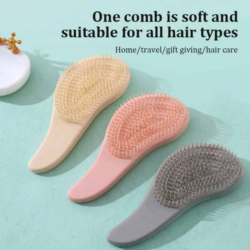 

Удобная ручка Расческа для сглаживания волос удобный массаж без повреждения волос Расческа для парикмахерской без узлов Расческа для ладони