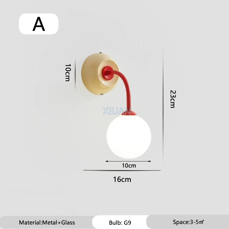 

Настенные светильники XIUAN красные+синие
