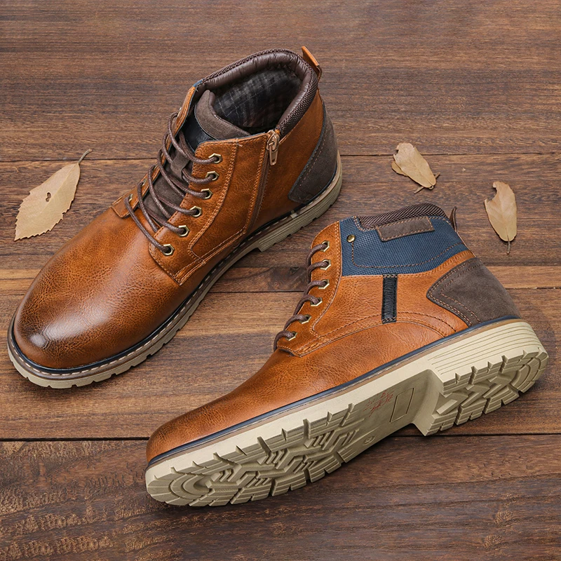 

Winter Boots for men WOOTTEN Brand Men's winter shoes Size 40-46 Top Quality Men's winter boots #DM5251C3