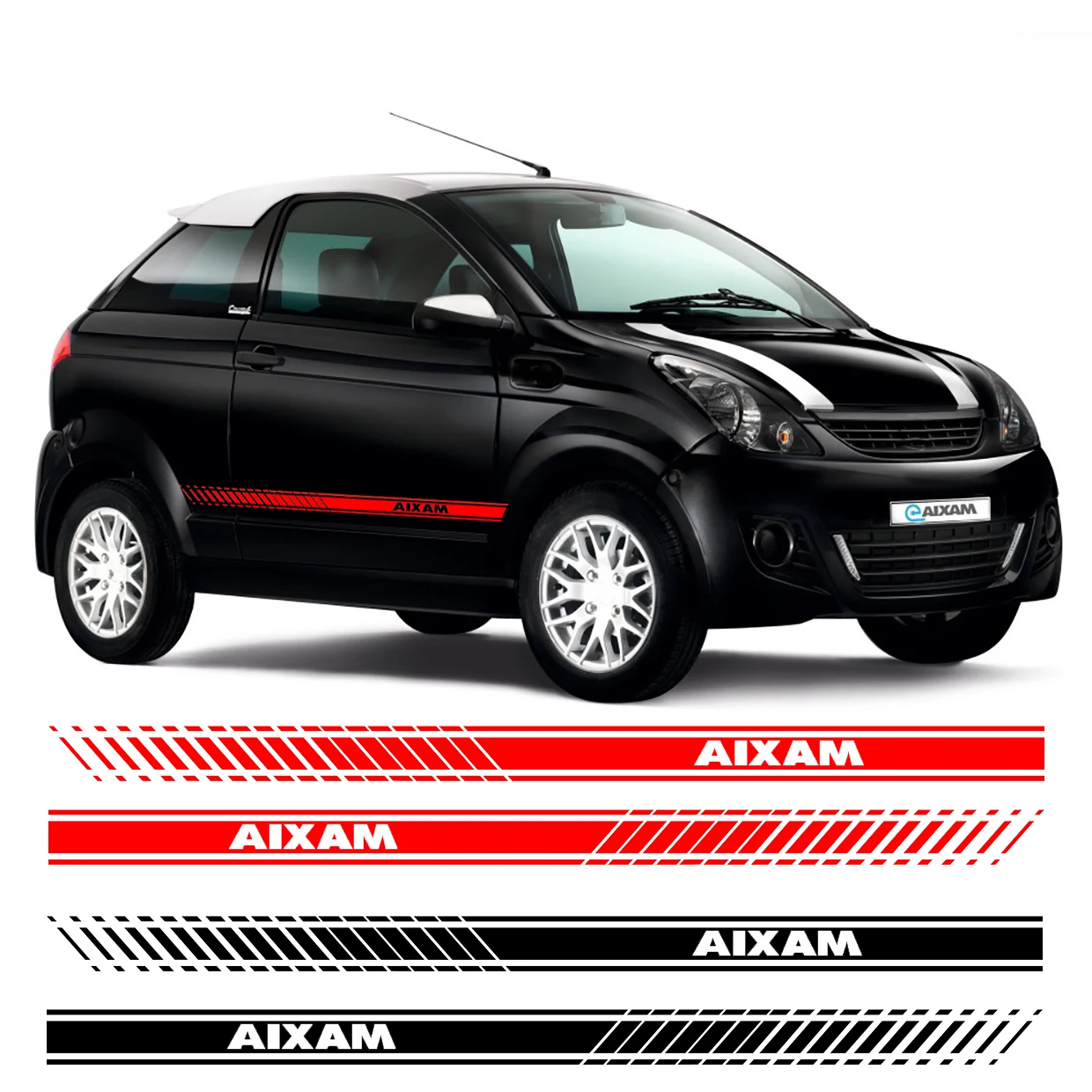 2 шт., автомобильные наклейки на двери автомобиля Aixam eAIXAM sanzation Mega