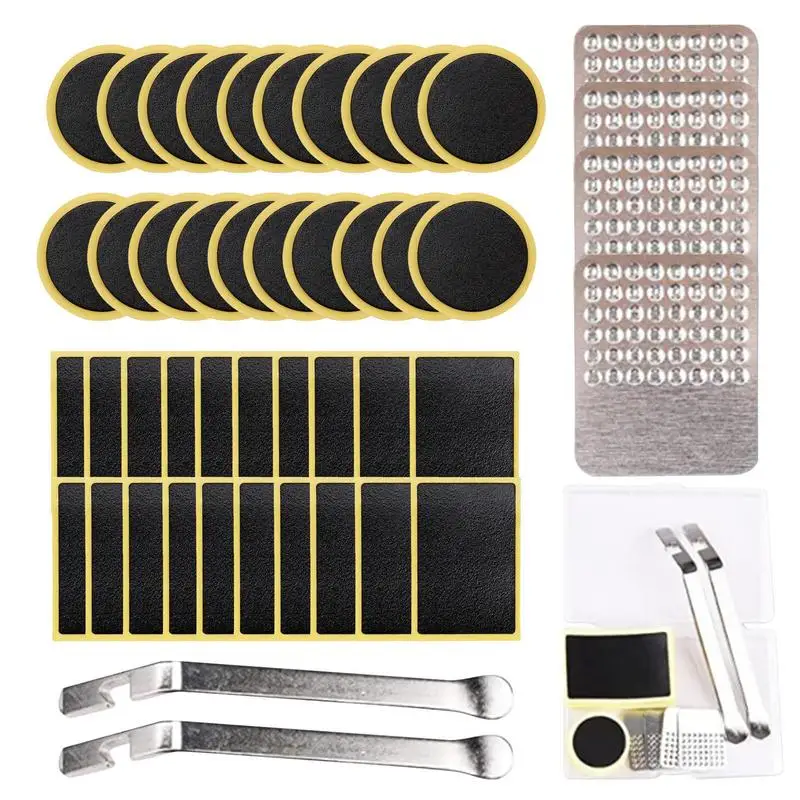 

Bike Tyre Puncture Repair Kit Bicycle Repair Kit With Storage Case 46Pcs Bike Tire Patch Kit For Mountain Bicycle Scooter