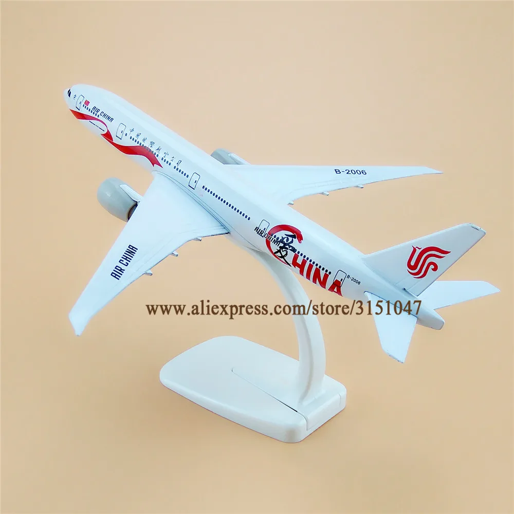 Модель самолета из металлического сплава для авиакомпании China Airlines модель 20 см с