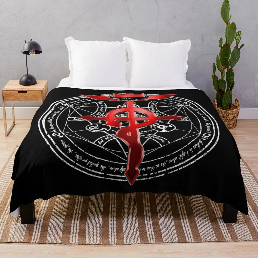 

Fullmetal Alchemist Transmutation SymbolThrow Blanket sofa blanket with tassels stuffed blankets hairy
