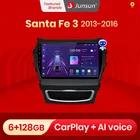 Junsun V1 6 + 128 ГБ Android 10,0 для Hyundai Santa Fe 3 2013-2016 автомобильный Радио мультимедийный видео плеер навигация GPS RDS 2 din dvd