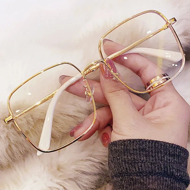 Винтажные очки в золотой металлической оправе мужские и женские солнцезащитные