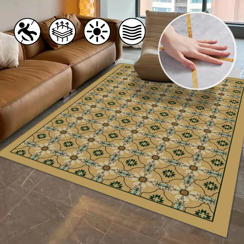 Французские Роскошные ковры, европейские и технические Ретро противоскользящие большие коврики для гостиной, спальни, коврик для отдыха