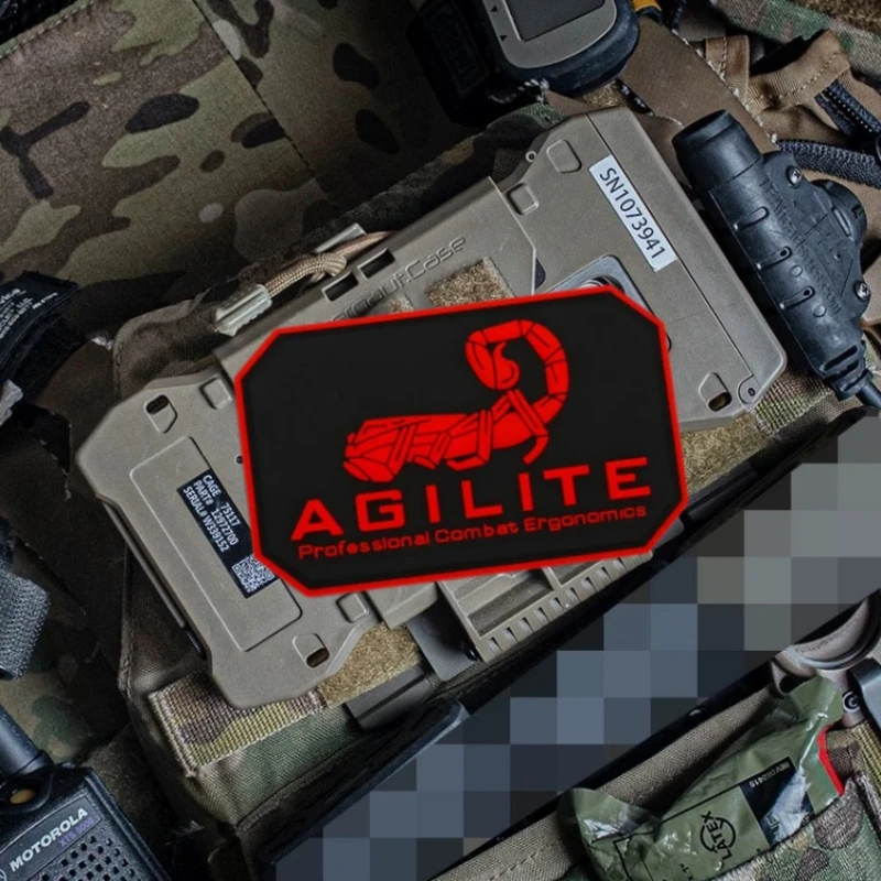 Скорпион АГИЛИТ патч светящийся боевой значок нарукавная повязка 3D ПВХ