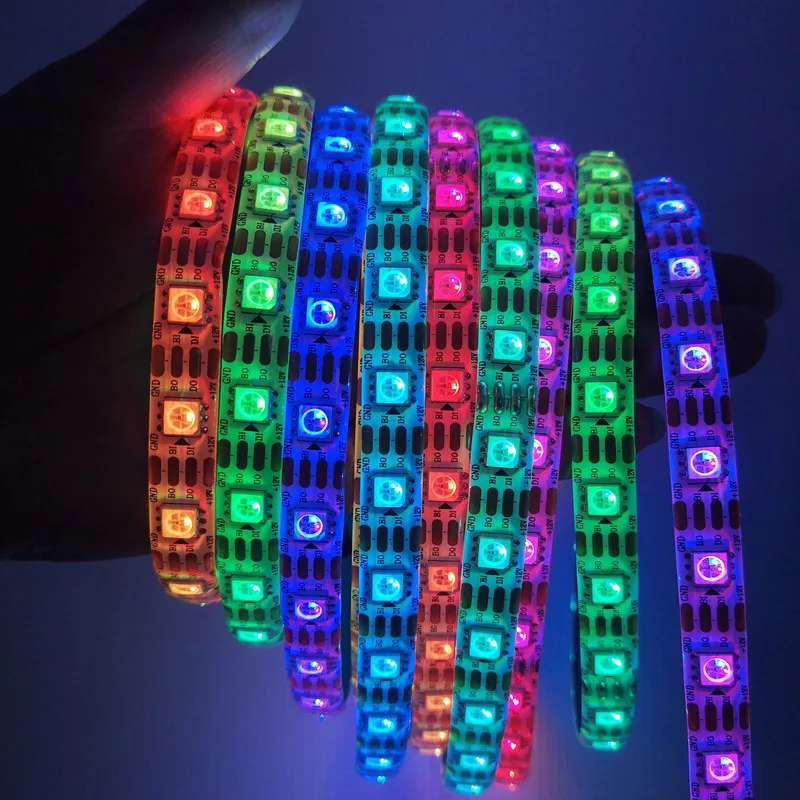 Пиксельная светодиодная RGB ленсветильник WS2815 (WS2812B/WS2813) индивидуальное
