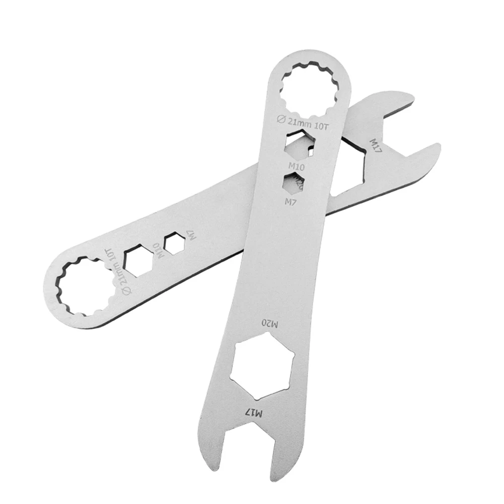 

Запчасти из нержавеющей стали для ремонта велосипеда, многофункциональный инструмент для удаления оси педали велосипеда, инструмент для о...