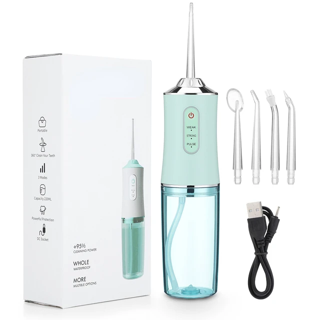 

Water Flosser Oral Irrigator Water Jet Toothpick 1400rpm 3 Modes Teeth Cleaner Toothbrush Oral Hygiene Cleaning Machine