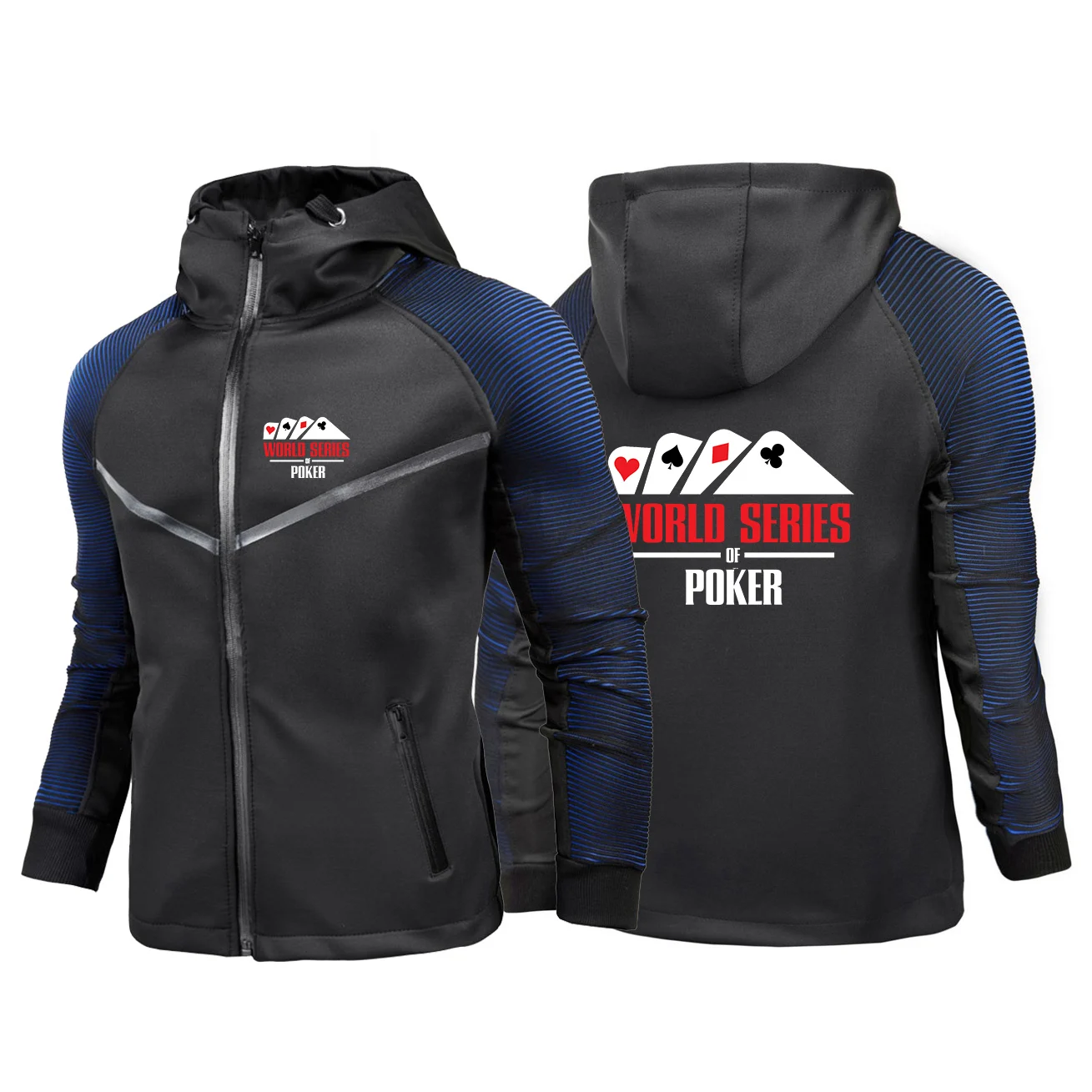 

Новинка 2023, мужской модный костюм с принтом сериала мира по покеру, комбинированные гоночные костюмы, толстовки высокого качества, повседневная куртка на молнии, пальто