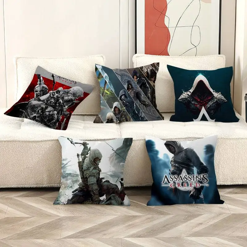 Фото Чехол для подушки Game A-AssassinS C-Creed, чехол для диванной подушки, украшение для дома, подарок для детей №3