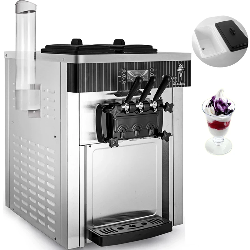 

Commercial Soft Serve Ice Cream Makers Small Desktop Ice Cream Making Machine Sweet Cone Vending Machine 110V 220V