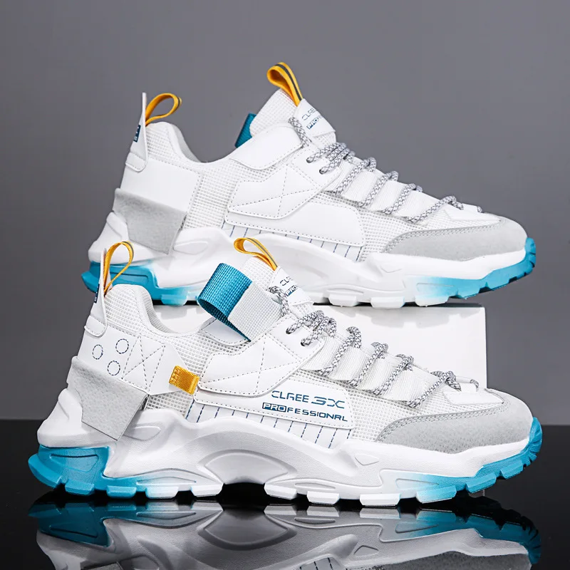 

Мужские повседневные кроссовки, дышащие легкие спортивные туфли на платформе, мужские кроссовки для тренировок, мужская обувь