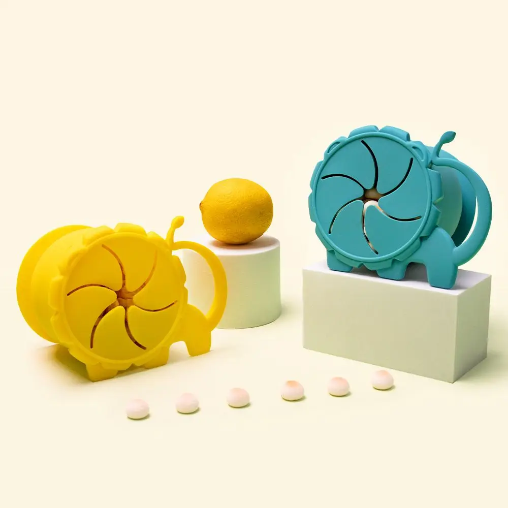 

Solid Color Silicone Container With Lid Kid Snack Cup Container Box Food Storage