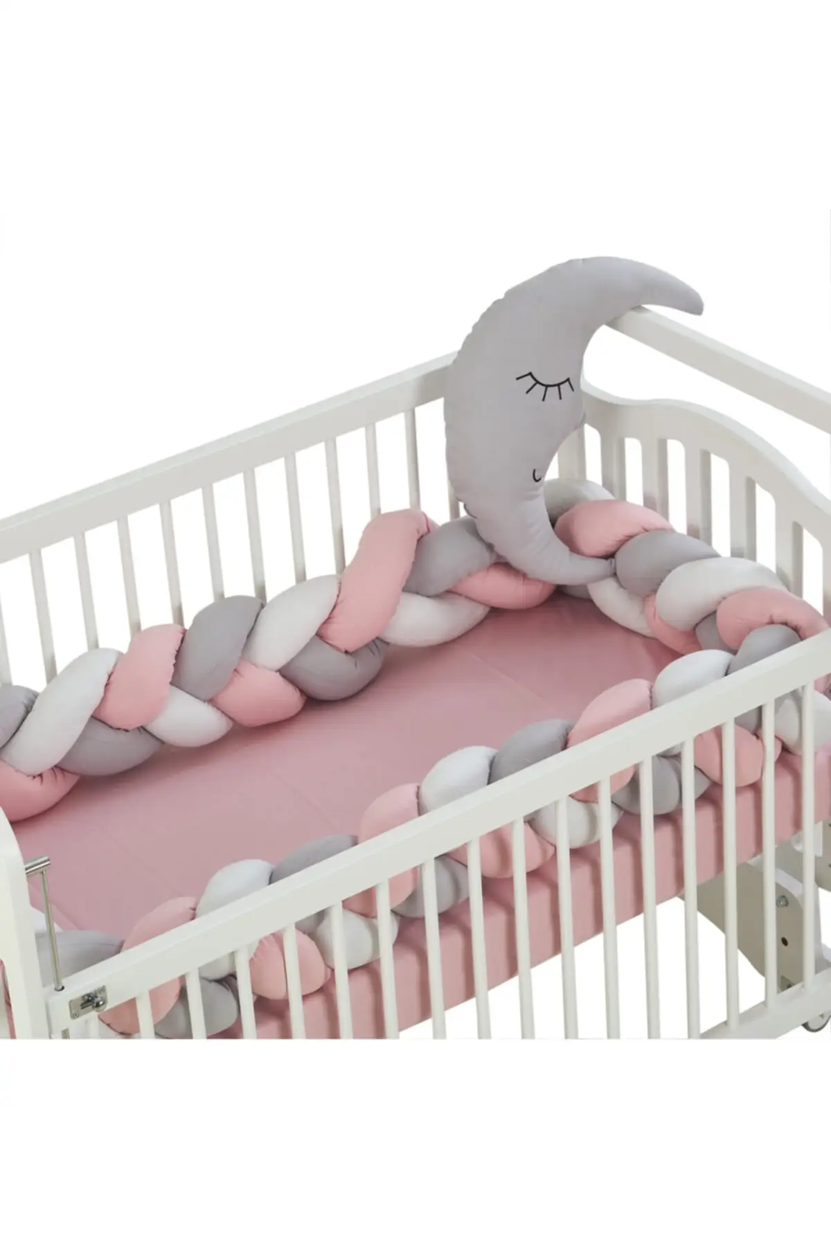 Baby Bumper Bed Braid Knots Pillow Cushion Bumper for Infant Bebe Crib Protector Cot Bumper Room Decor
